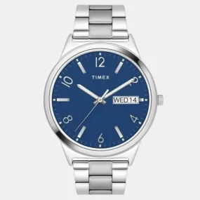 Classics Men's Blue Dial Analog Stainless Steel Watch TWTG10003