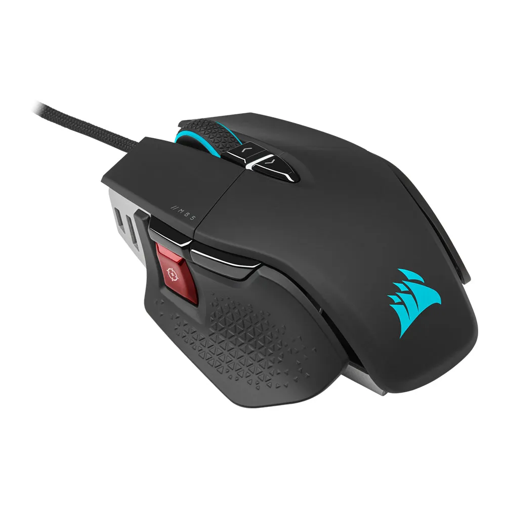 CORSAIR M65 Ultra iCUE RGB Tunable Wired Optical Gaming Mouse with 26000 DPI Markmans Optical Sensor, 8 Programmable Buttons, 8000Hz Hyper Polling and Axon Hyper-Processing Technology | CH-9309411-AP2