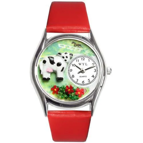 Cow Watch Small Silver Style