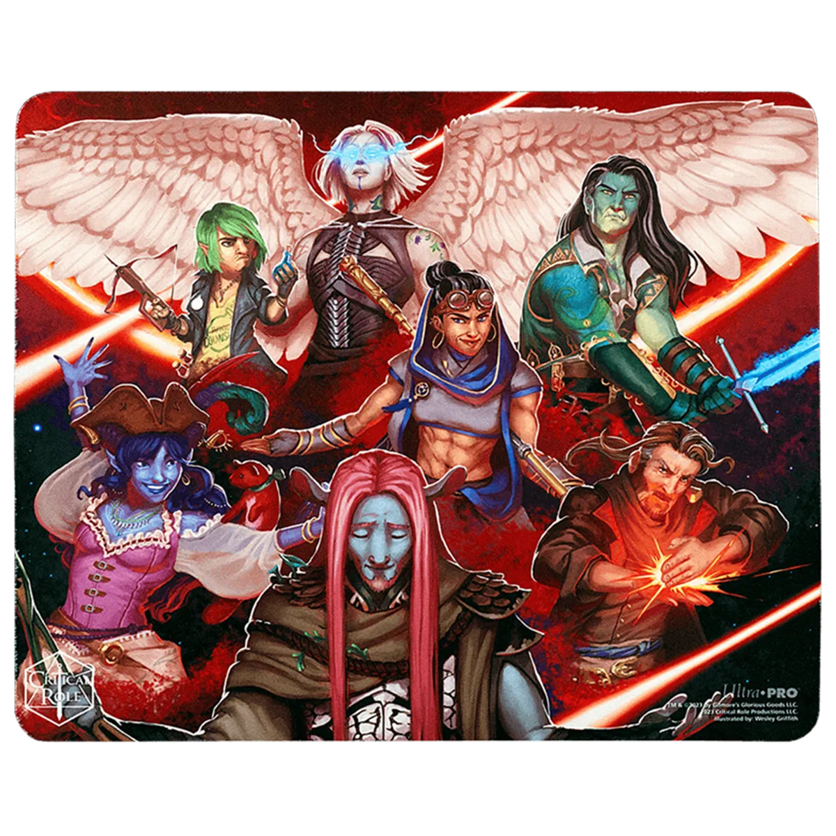 Critical Role Live Show Printed Mousepad - Character Reveal Version