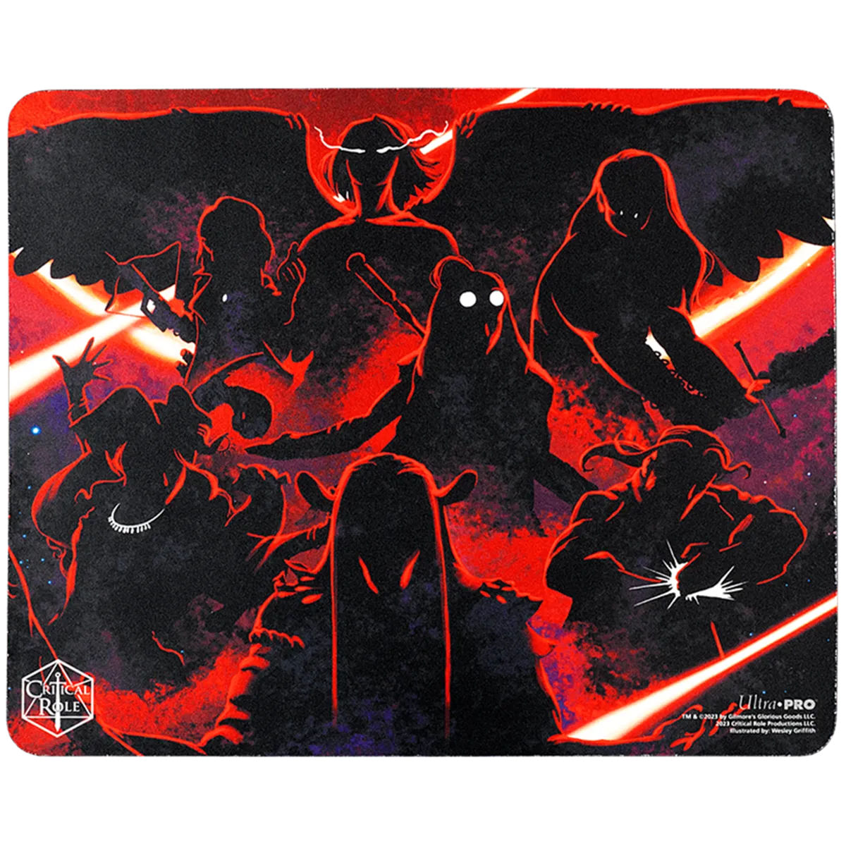 Critical Role Live Show Printed Mousepad - Silhouette Version