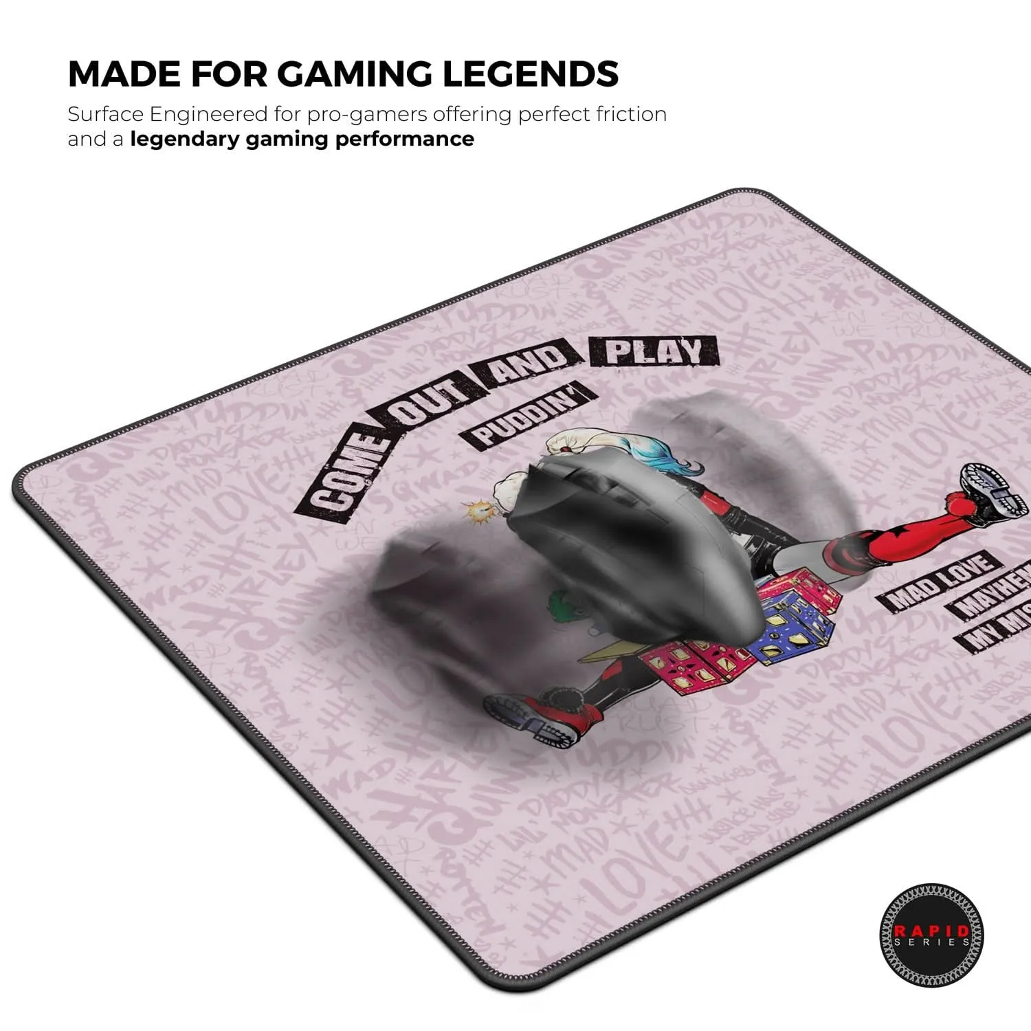 CYBEART HARLEY QUINN GAMING MOUSE PAD RAPID SERIES 450 MM (L)