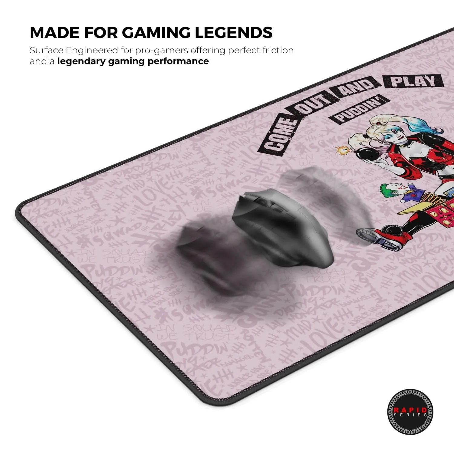 CYBEART HARLEY QUINN GAMING MOUSE PAD RAPID SERIES 450 MM (L)