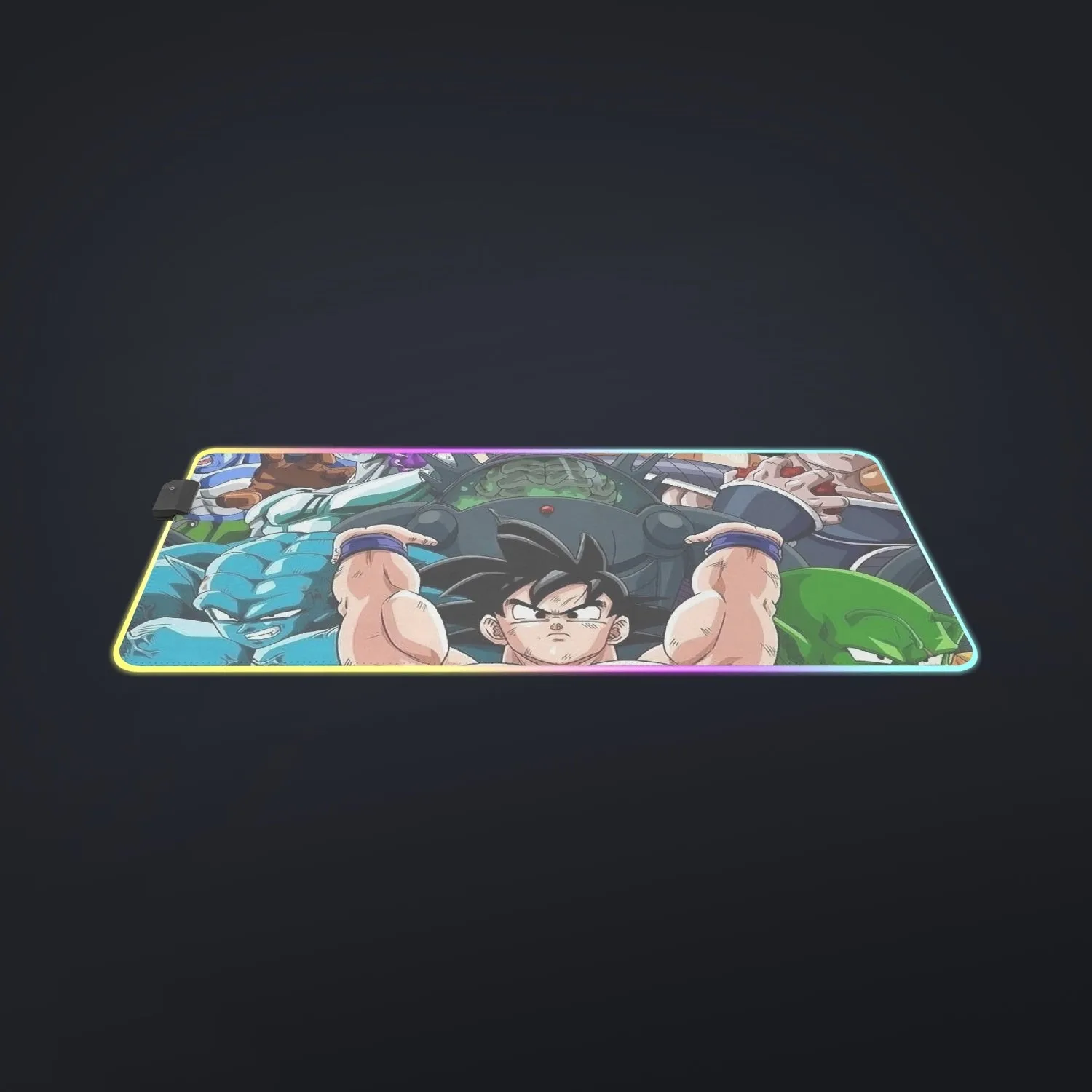 DBZ Goku Spirit Bomb Destroy Villains Cooler Broly Namek Vibrant Cool LED Mouse Pad