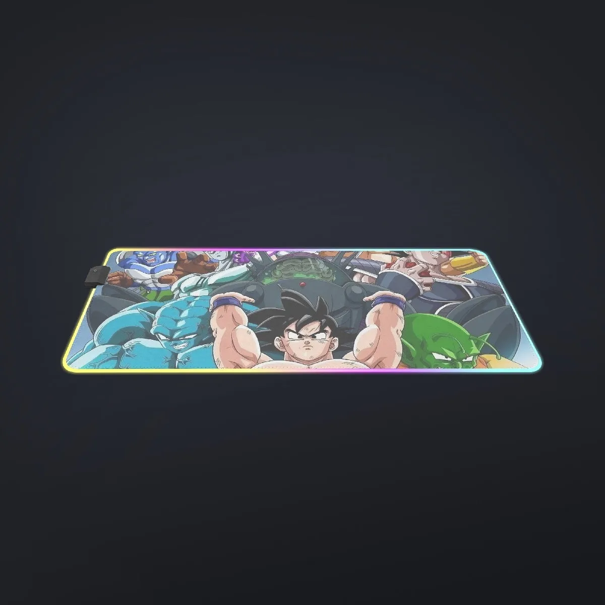 DBZ Goku Spirit Bomb Destroy Villains Cooler Broly Namek Vibrant Cool LED Mouse Pad