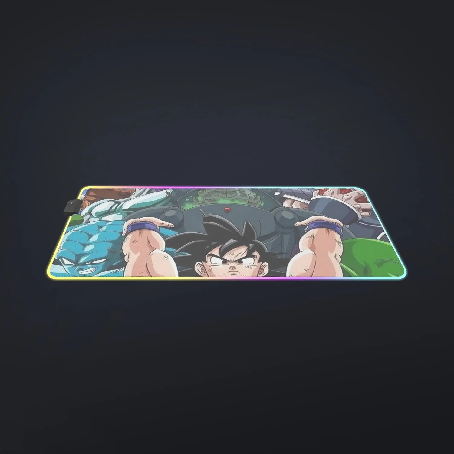 DBZ Goku Spirit Bomb Destroy Villains Cooler Broly Namek Vibrant Cool LED Mouse Pad