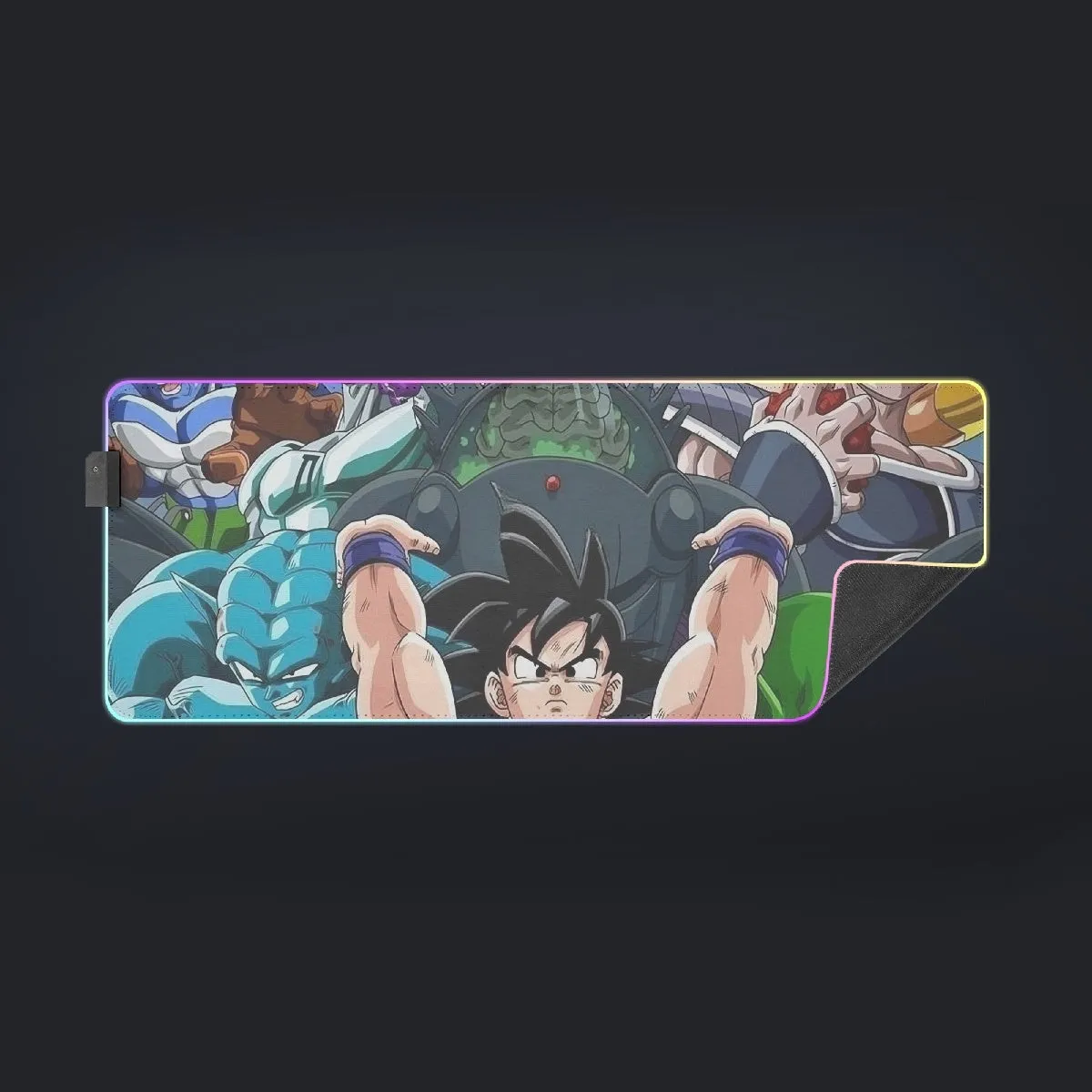 DBZ Goku Spirit Bomb Destroy Villains Cooler Broly Namek Vibrant Cool LED Mouse Pad