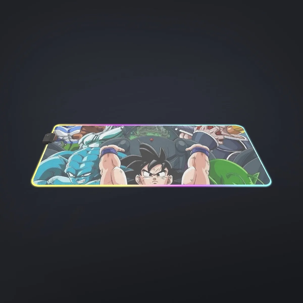 DBZ Goku Spirit Bomb Destroy Villains Cooler Broly Namek Vibrant Cool LED Mouse Pad