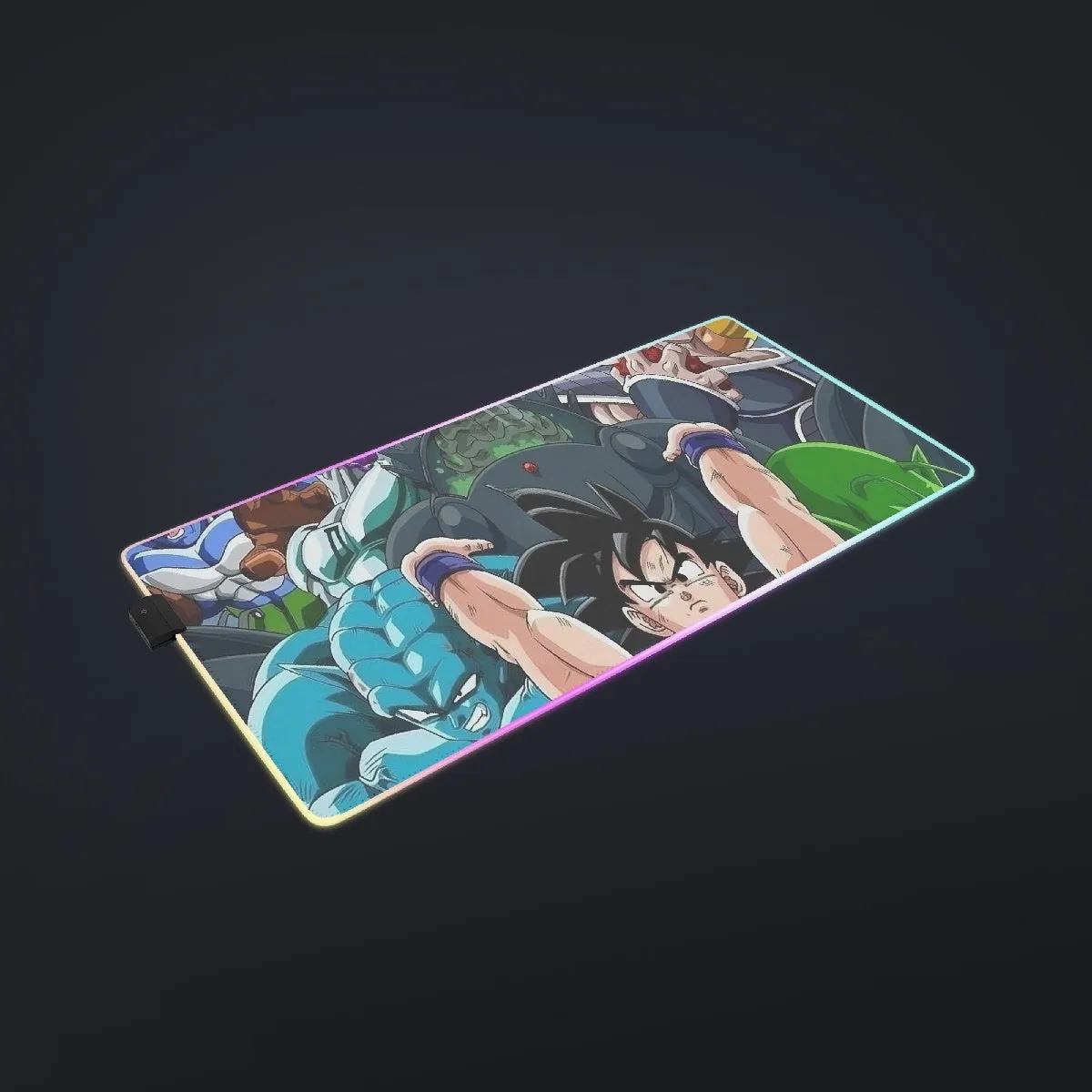 DBZ Goku Spirit Bomb Destroy Villains Cooler Broly Namek Vibrant Cool LED Mouse Pad