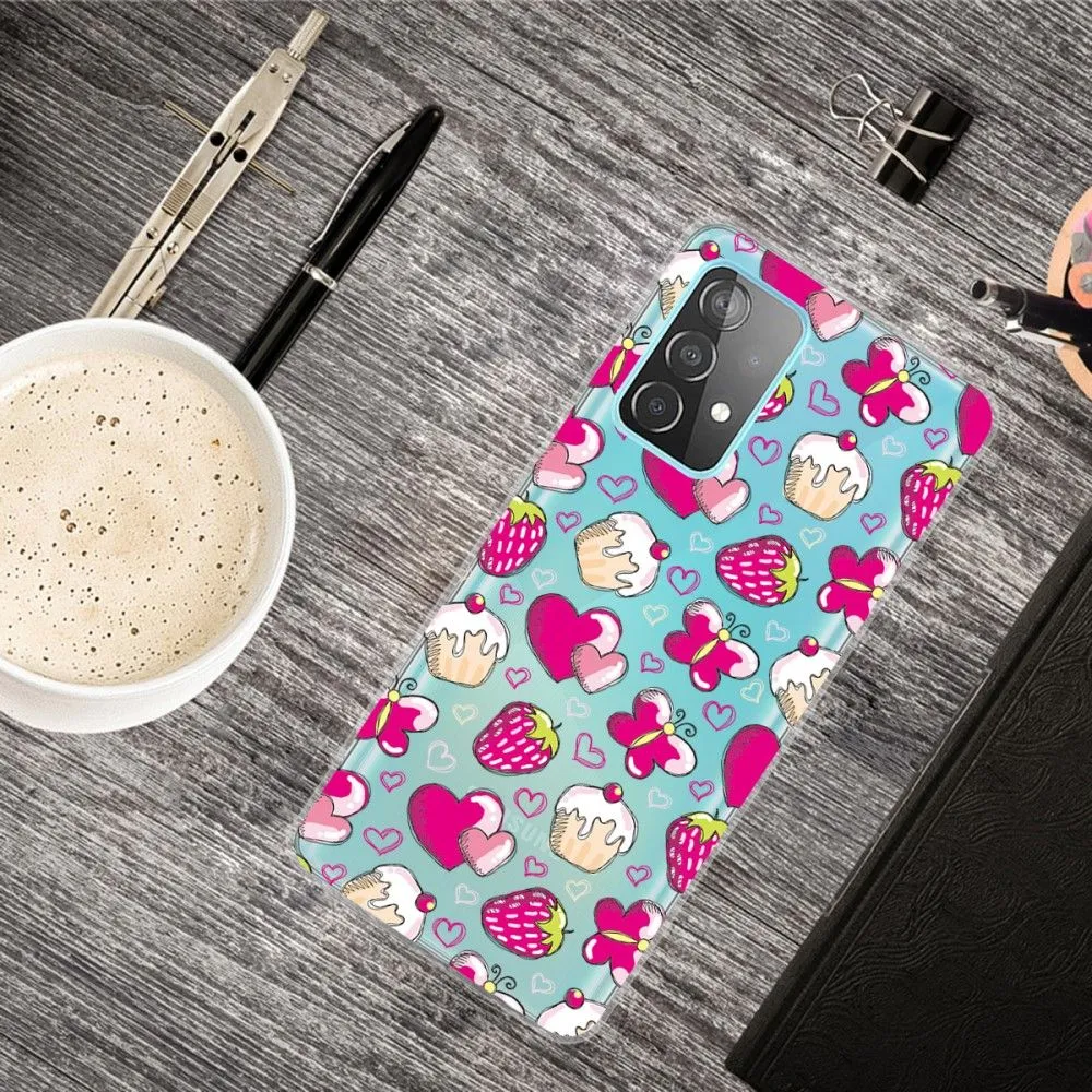 Deco Samsung Galaxy A73 case - Cakes and Hearts