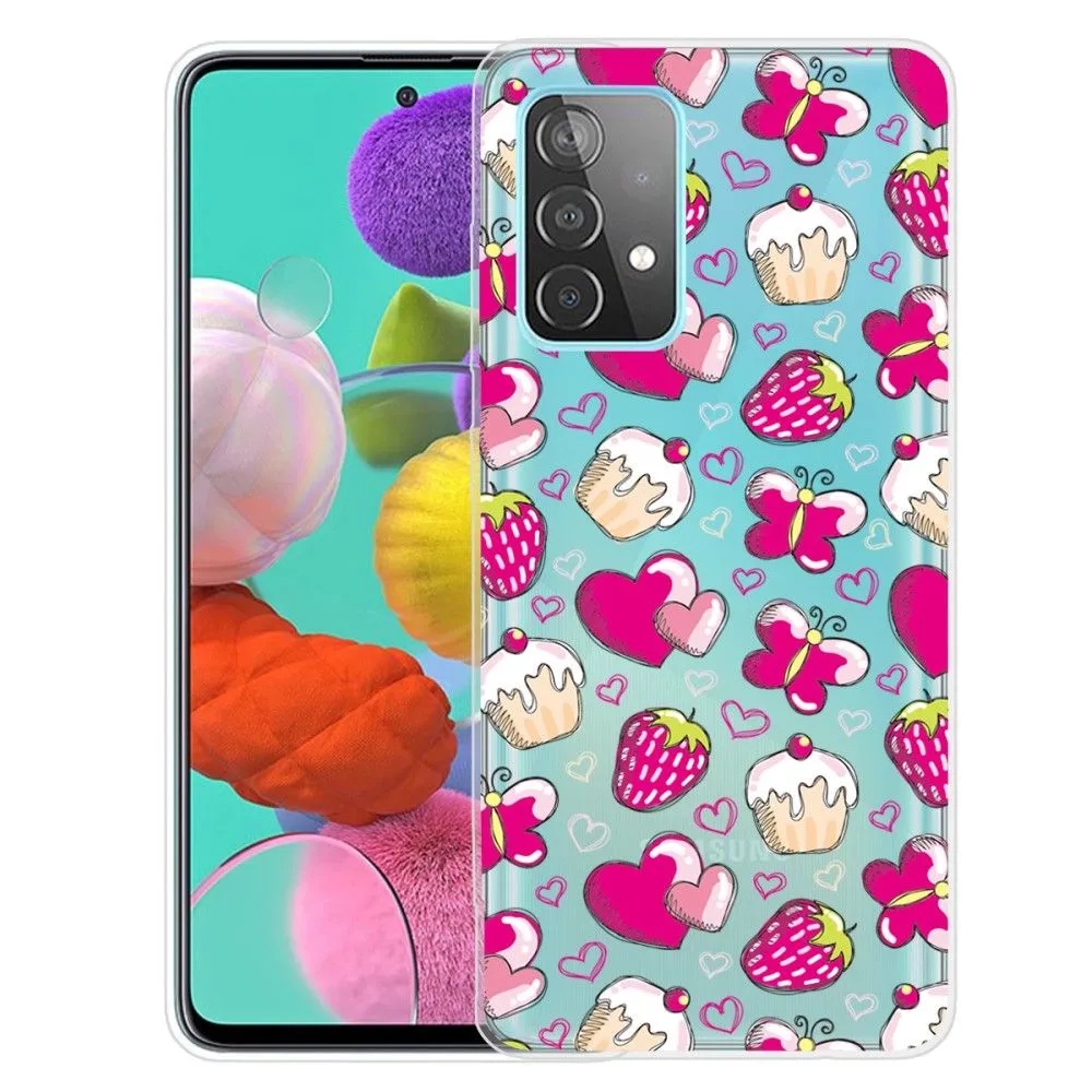 Deco Samsung Galaxy A73 case - Cakes and Hearts