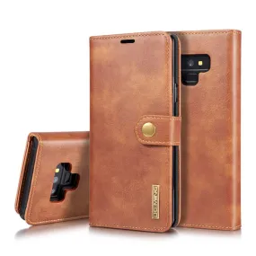 DG.MING Samsung Galaxy Note9 2-in-1 split leather case - Brown