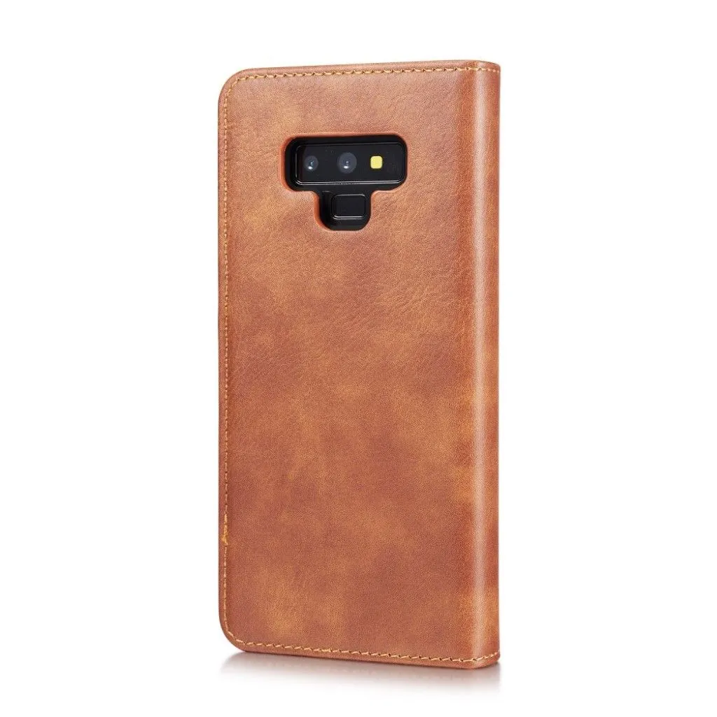 DG.MING Samsung Galaxy Note9 2-in-1 split leather case - Brown