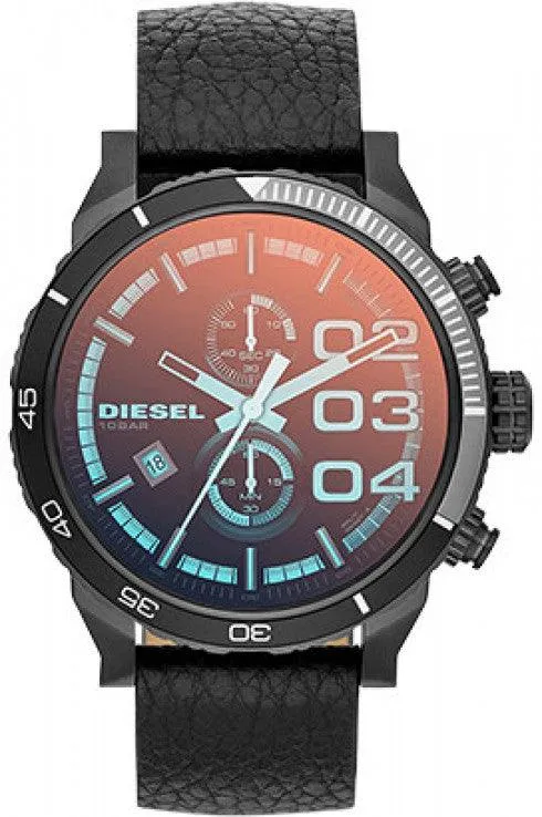 Diesel Men's DZ4311 Double Down Series Analog Display Quartz Black Watch