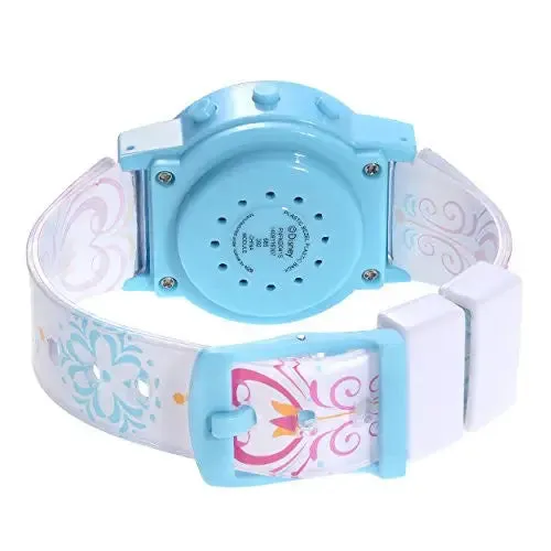 Disney Kids' Frozen Themed Digital Quartz White and Blue Plastic Watch FNFKD041