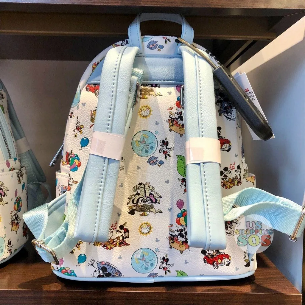 DLR/WDW - Mickey & Minnie's Runaway Railway - Loungefly All-Over-Print Backpack