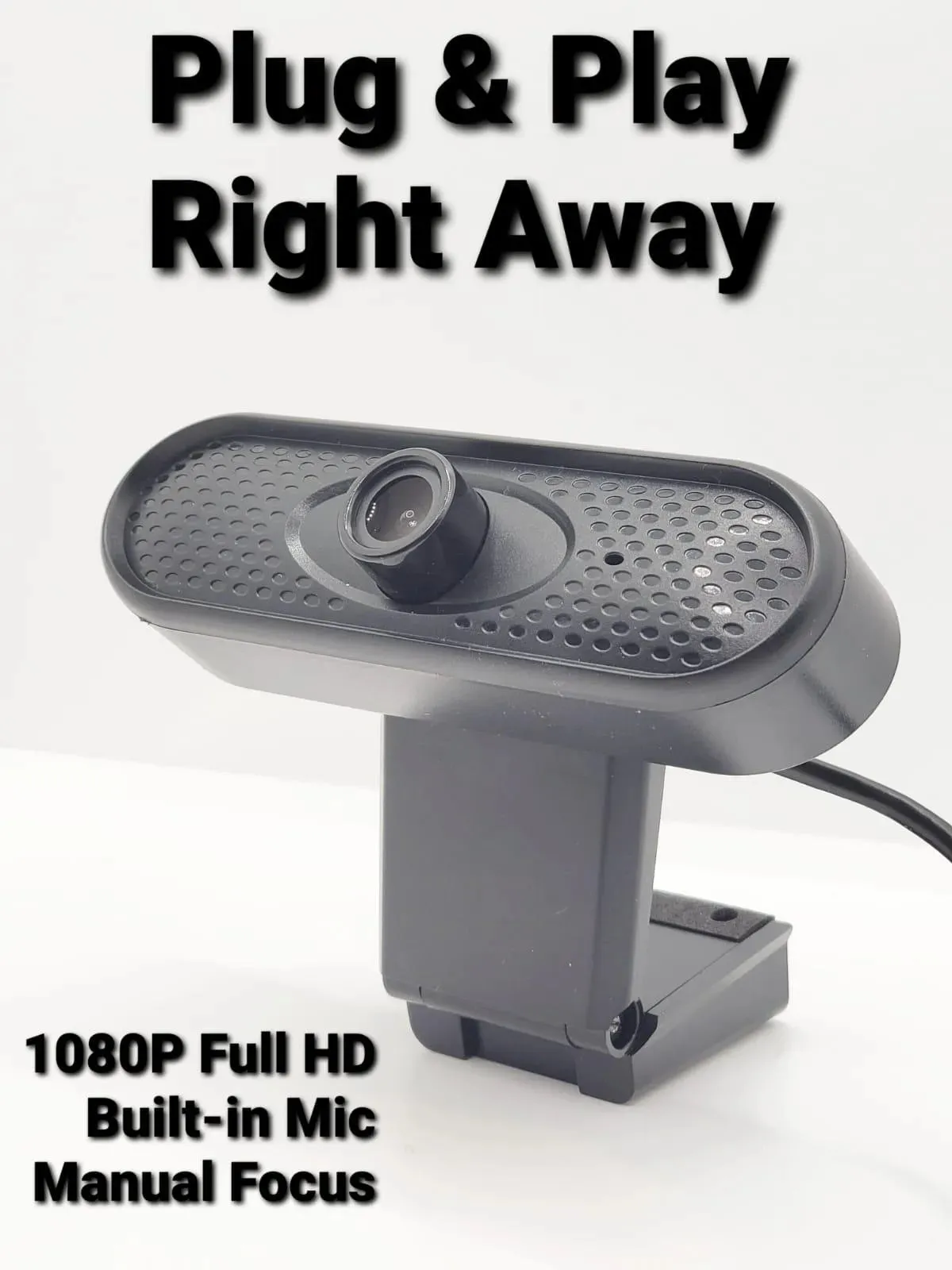 DT 1080P Full HD Webcam with Built-in Microphone for PC/Mac Book/Laptop