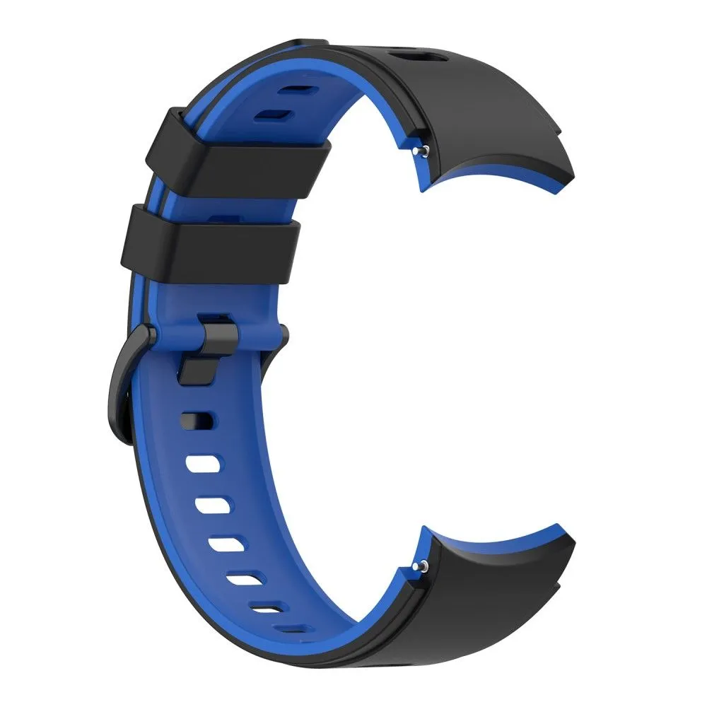 Dual color silicone watch strap for Samsung Galaxy Watch - Black / Blue