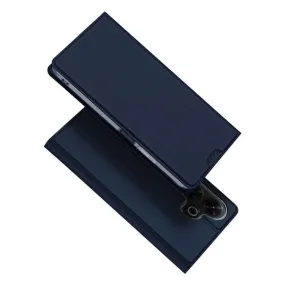 DUX DUCIS Skin Pro Faux Leather Wallet Flip Case for Redmi 13 (4G/5G) / Note 13R / Poco M6 4G - Blue