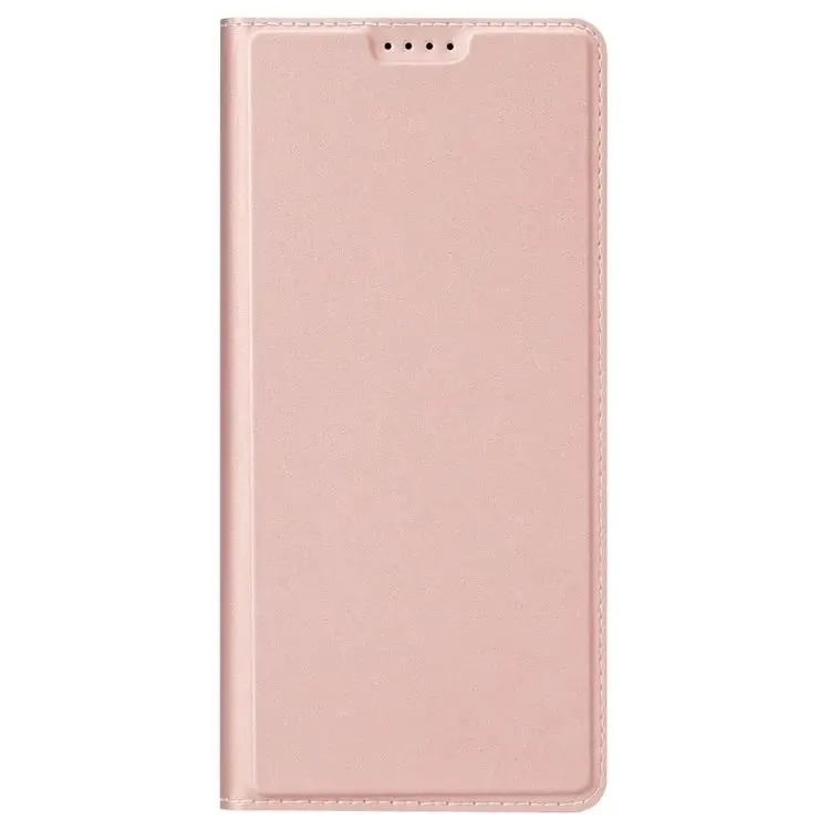 DUX DUCIS Skin Pro Faux Leather Wallet Flip Case for Samsung Galaxy S24 - Rose Gold