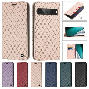 Embossing Leather Wallet Phone Case For Google Pixel7