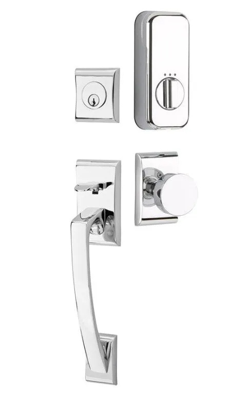 Emtek Single Cylinder Ares Handleset EMPowered Motorized Smart Lock Upgrade With Turino Lever