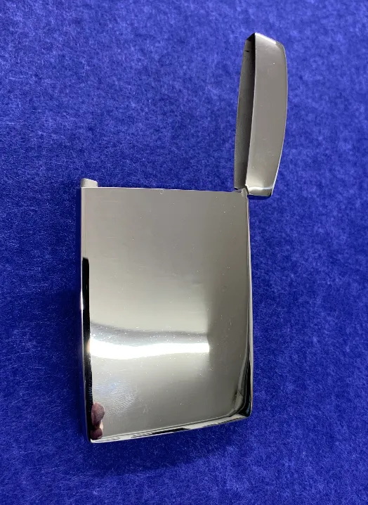 Engraved Personalised Polished Flip Top Business Card Holder