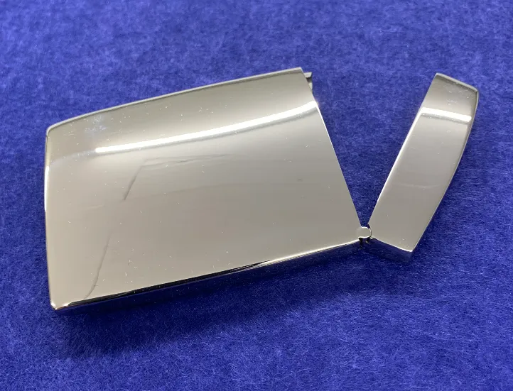 Engraved Personalised Polished Flip Top Business Card Holder