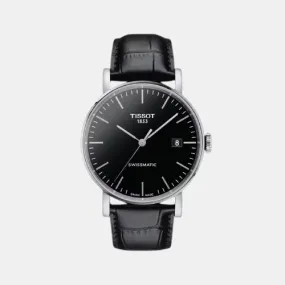 Everytime Unisex Black Automatic Leather Watch T1094071605100