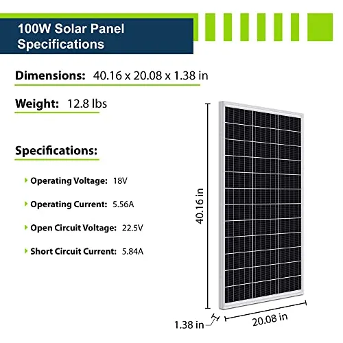 ExpertPower 2.5KWH 12V Solar Panel Kit | LiFePO4 12V 100Ah, 400W Solar Panels, 30A MPPT Solar Controller, 30A DC-DC Charger, 3KW Pure Sine Wave Inverter Charger | RV, Trailer, Camper, Marine, Off Grid