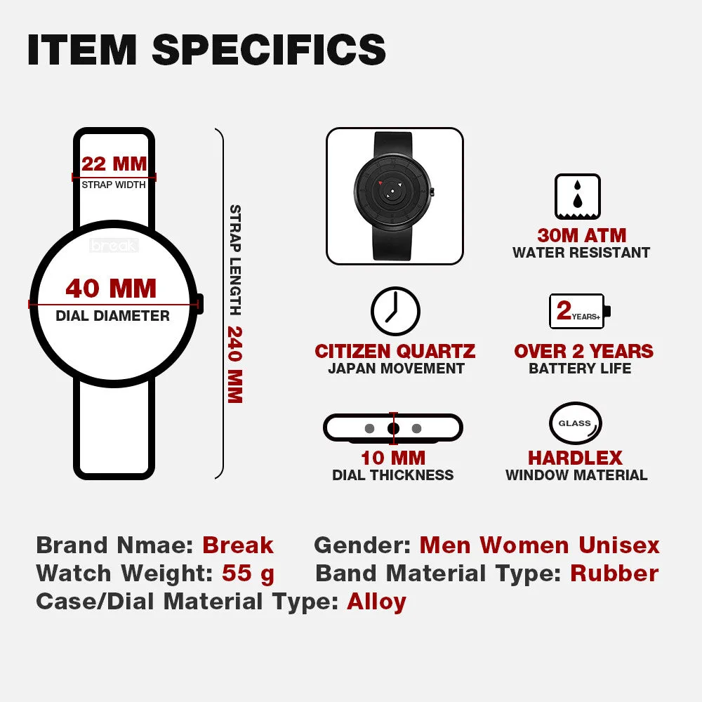 Fashion Creative Water-Reistant Sport Watches Men Casual Black Rubber Strap Military Watch Time Hour Clock Boy Relogio Masculino