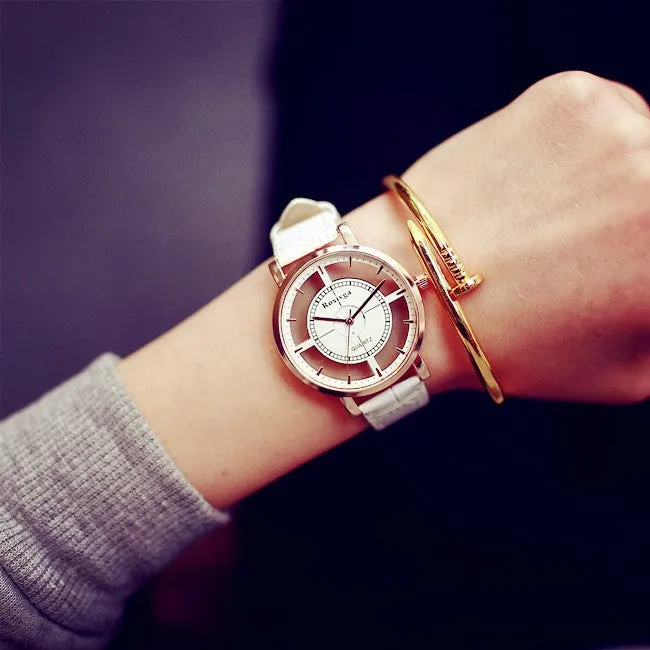 Fashion Super Star Dragon EXO Same Section Hollow Watches Unique Stylish Women Men Casual Quartz Wristwatch Fans Clock