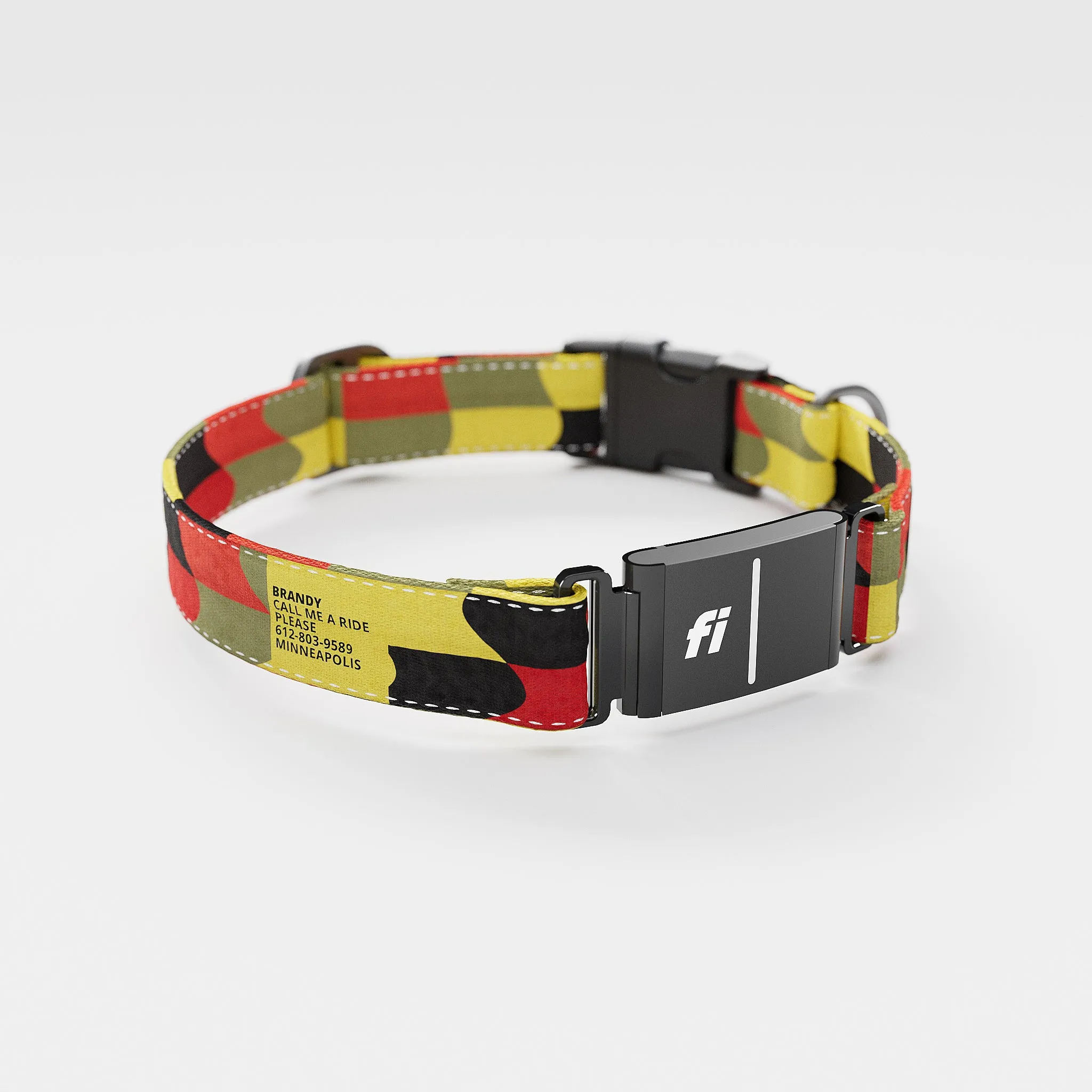 Fi GPS Included Flag Pirate Everyday Collar (6 month subscription)