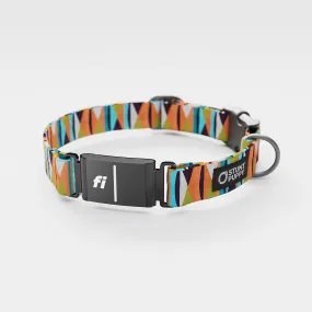 Fi GPS Included Zebras Hot Blue Everyday Collar (6 month subscription)