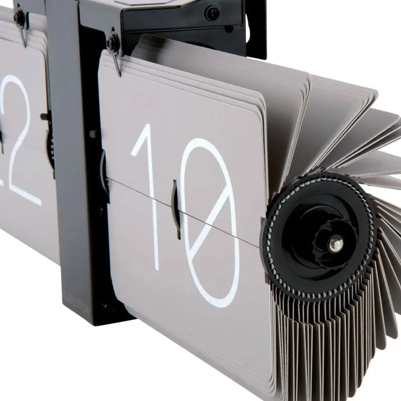 Flip No Case Clock - Grey (36cm)