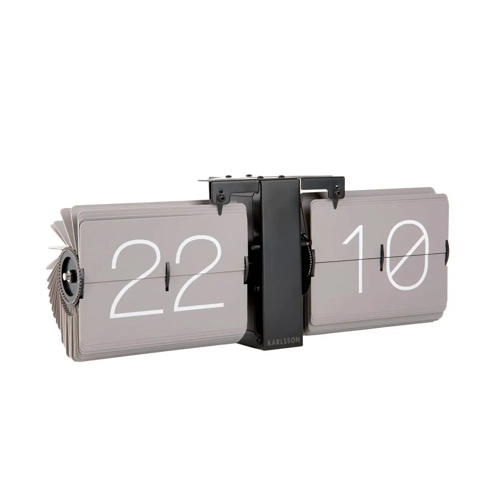 Flip No Case Clock - Grey (36cm)