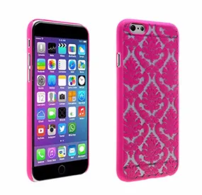 For Apple iPhone 6s / 6 Case, Ultra Slim Damask Vintage Case Cover for Iphone 6S/6 - Hot Pink