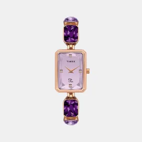 Fria Women's Lavender Analog Stainless Steel Watch TWEL16901