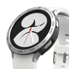 Galaxy Watch 4 40mm Air Sports Black Case   Silver Bezel Styling By Ringke