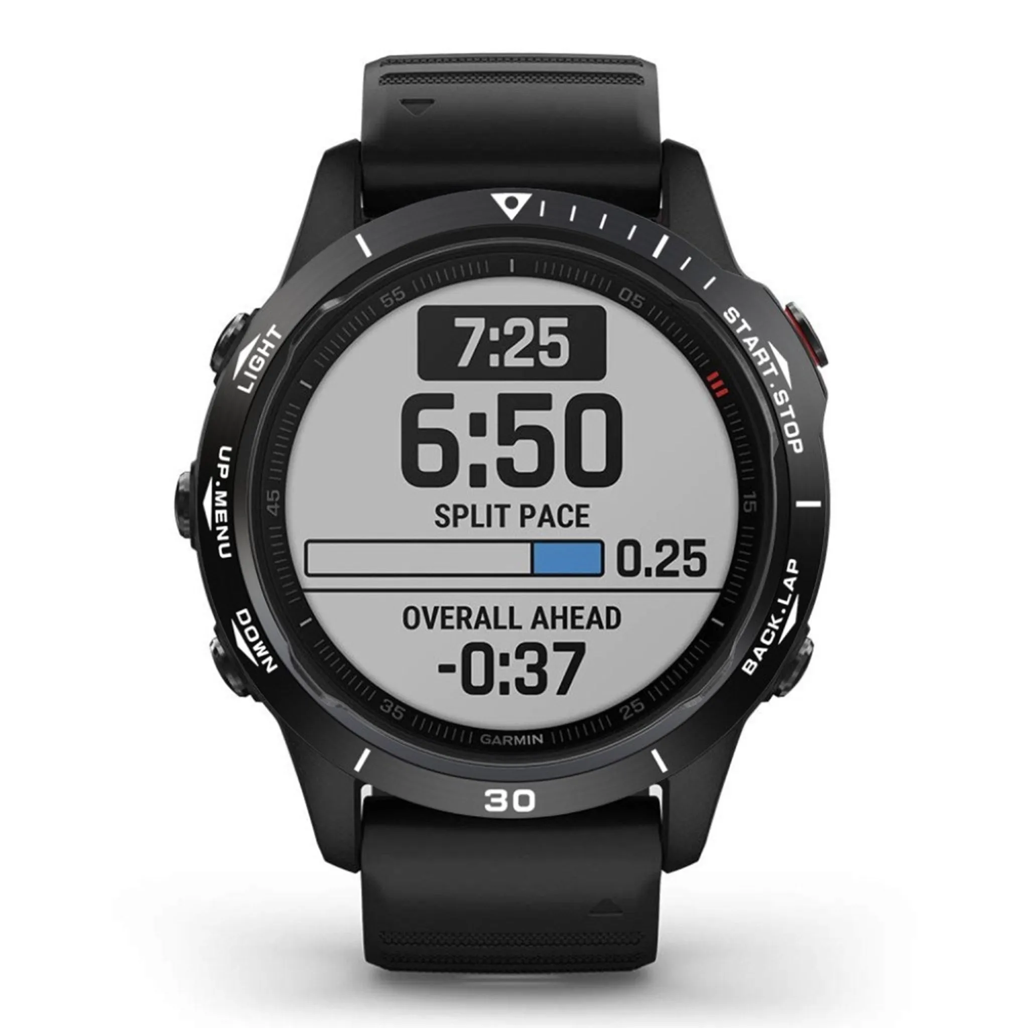 Garmin Fenix 6X stainless steel bezel - Black / Style B