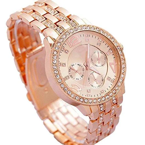 Geneva Analog RoseGold Dial Women's Watch-g8027_D