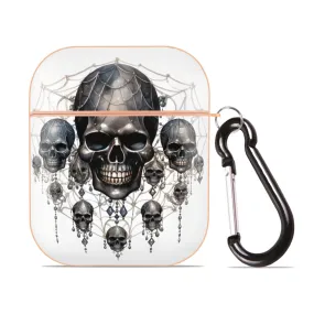 Gothic Skulls Spiderweb AirPods 2 Rose Gold Case