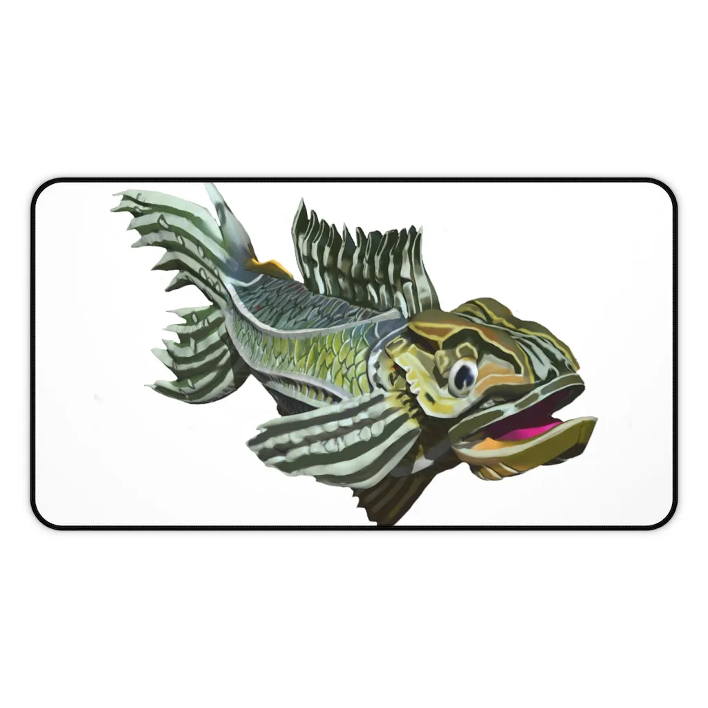 Green Fish Desk Mat