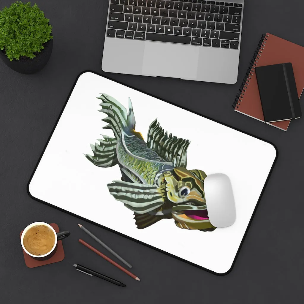 Green Fish Desk Mat