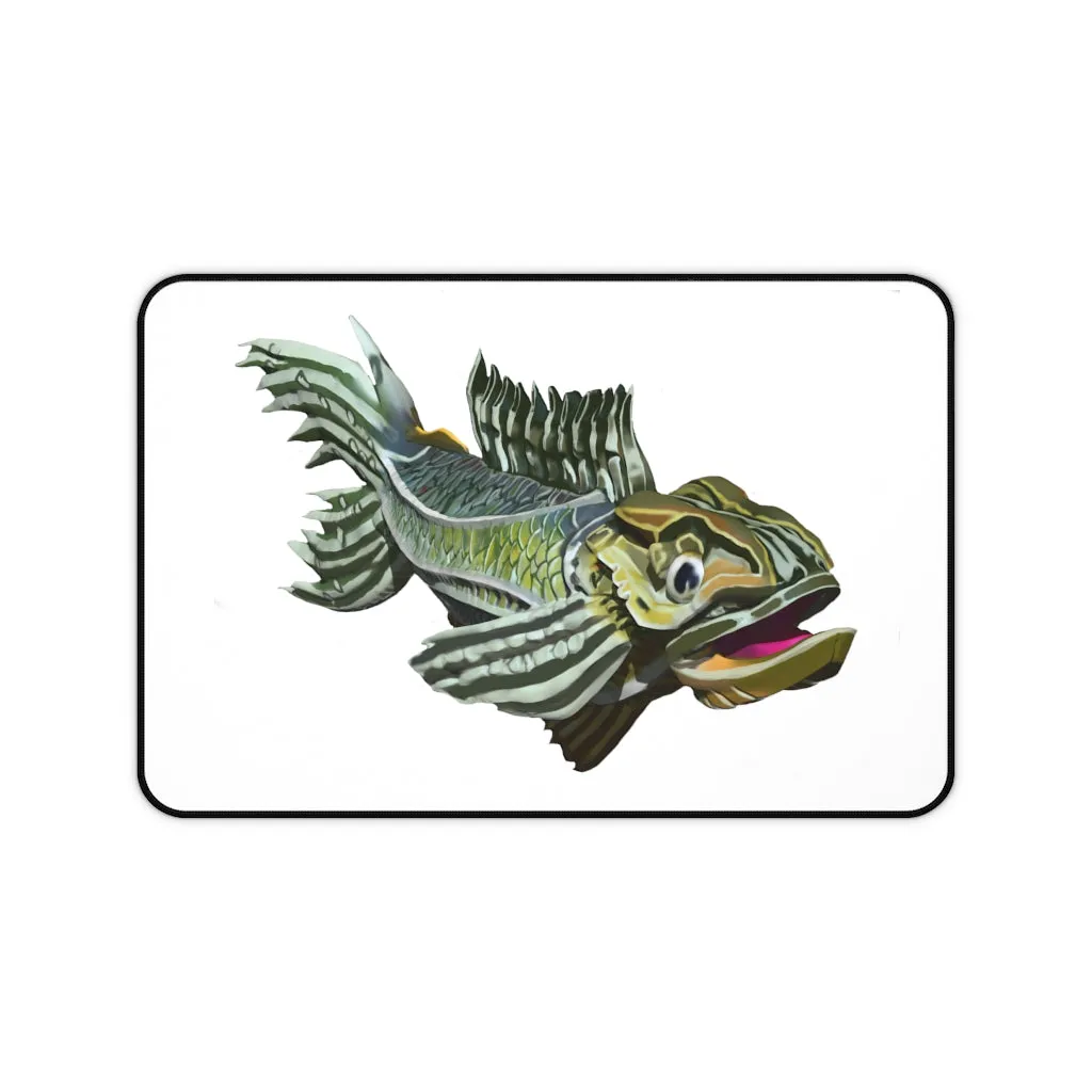 Green Fish Desk Mat