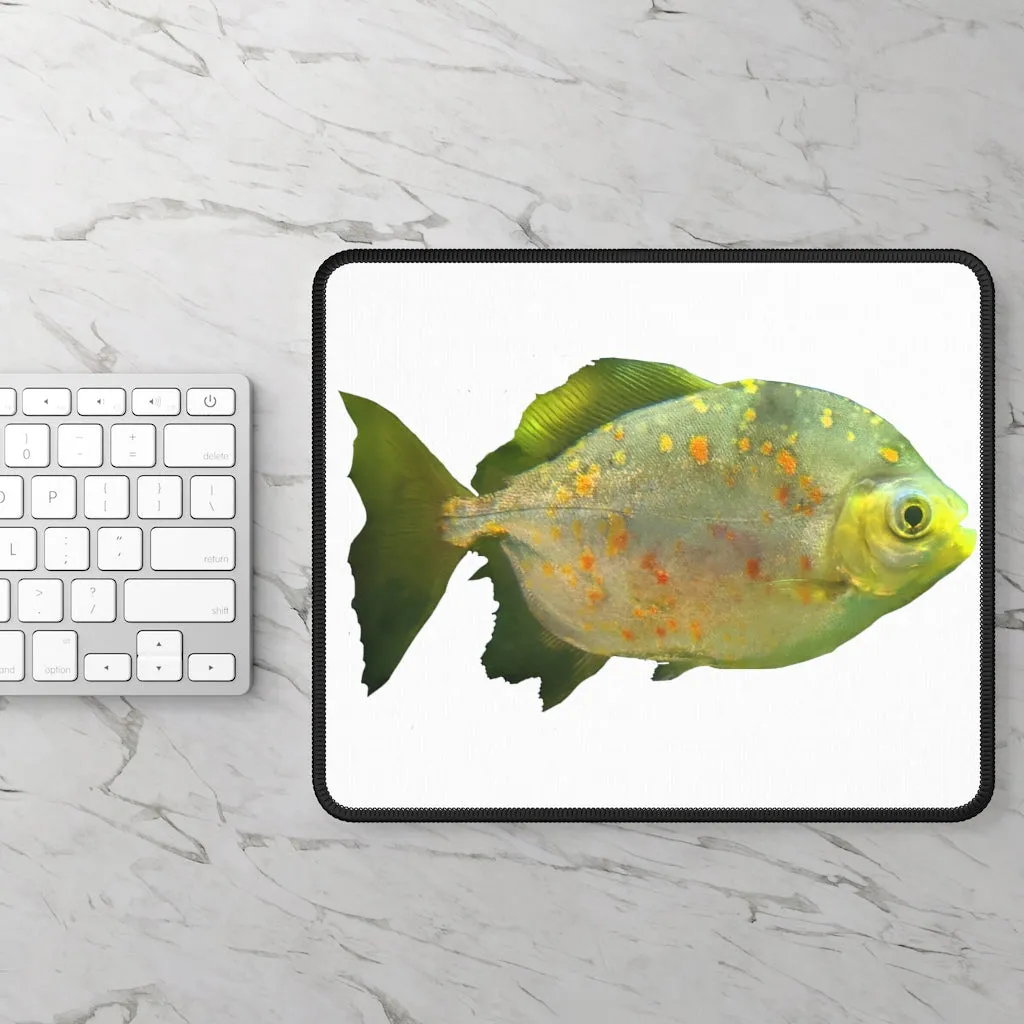 Green Fish with Specs Gaming Mouse Pad