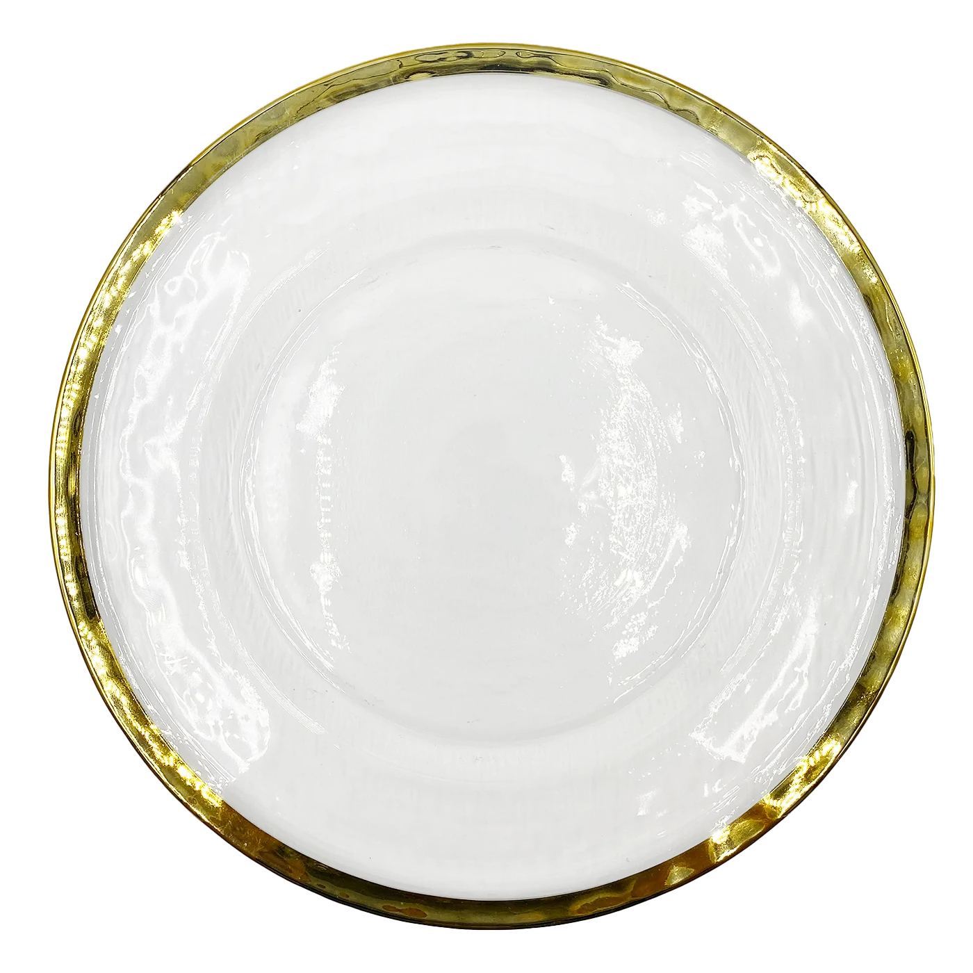 Halo - Glass Charger Plate in Gold (Item # 0212)