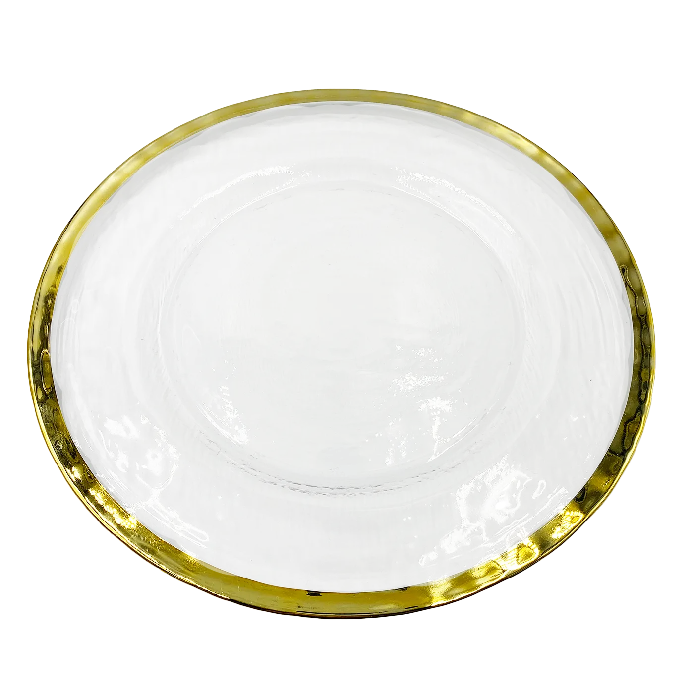 Halo - Glass Charger Plate in Gold (Item # 0212)