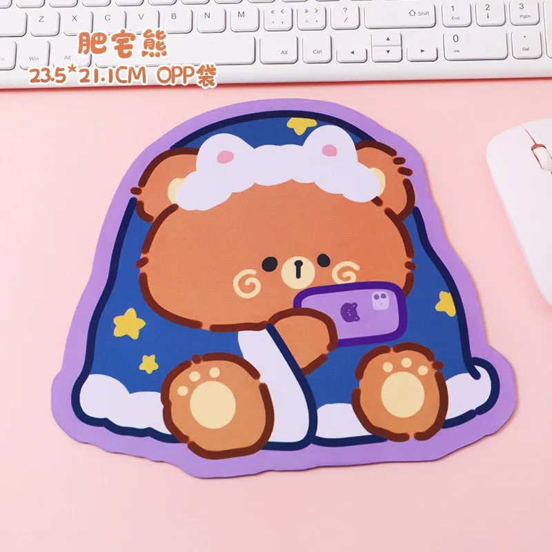 Happy Bear Small Mouse Pads