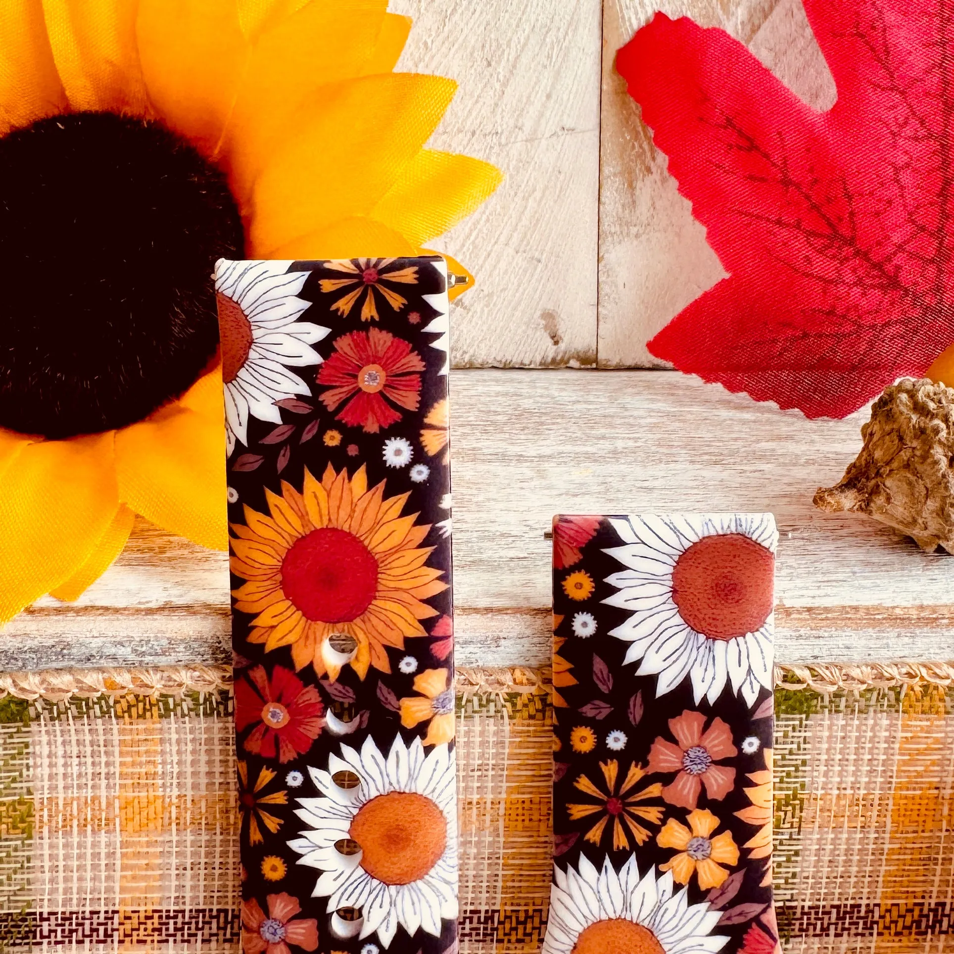 Harvest Sunflower Print Silicone Band For Samsung Watch